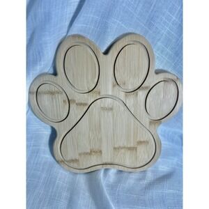 Totally Bamboo Paw Cutting And Serving Board NWT